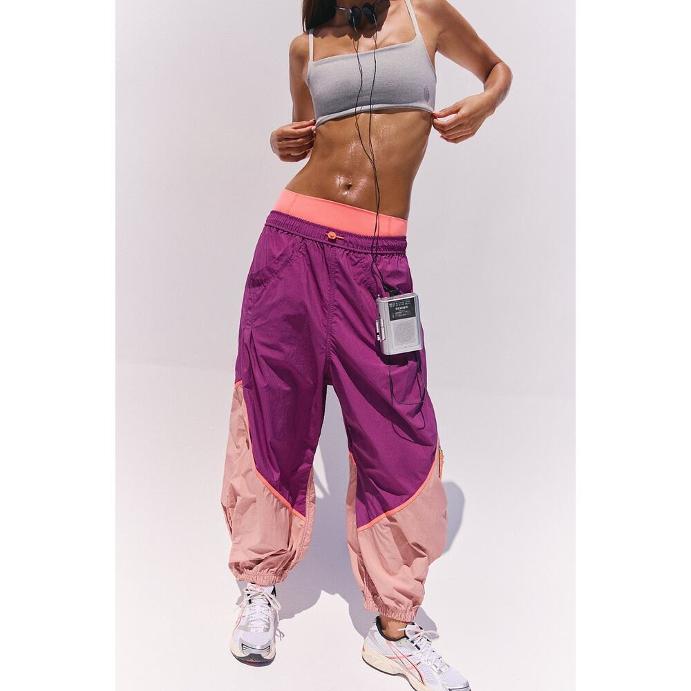 Free People Movement Freeflow Pants Deep Mulberry Jogger NWT Size XS